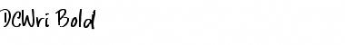 Download DCWri Bold Bold Font Title Preview