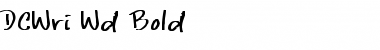 Download DCWri Wd Bold REgular Font Title Preview