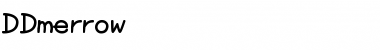 Download DDmerrow Regular Font Title Preview