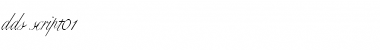 Download dds script01 Regular Font Title Preview