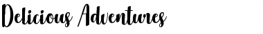 Download Delicious Adventures Regular Font Title Preview