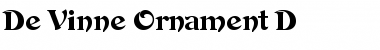 Download De Vinne Ornament D Regular Font Title Preview