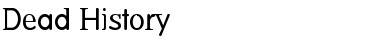 Download Dead History Font Title Preview