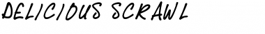 Download Delicious Scrawl Regular Font Title Preview