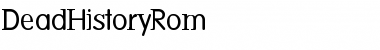 Download DeadHistoryRom Medium Font Title Preview