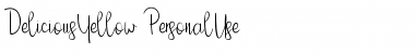 Download Delicious Yellow Regular Font Title Preview