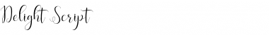 Download Delight Script Regular Font Title Preview