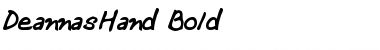 Download DeannasHand Bold Font Title Preview