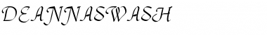 Download DeannaSwash Regular Font Title Preview