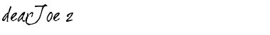 Download dearJoe 2 Regular Font Title Preview