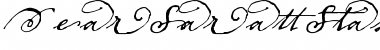 Download Dear Sarah Swash Font Title Preview