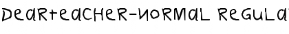 Download DearTeacher-Normal Regular Font Title Preview