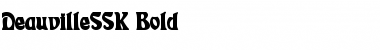 Download DeauvilleSSK Bold Font Title Preview