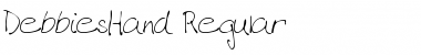 Download DebbiesHand Regular Font Title Preview