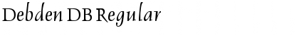 Download Debden DB Regular Font Title Preview
