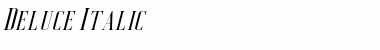 Download Deluce Free Italic Font Title Preview