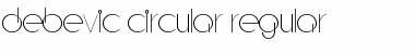Download Debevic Circular Regular Font Title Preview