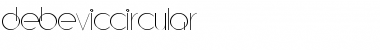 Download DebevicCircular Regular Font Title Preview