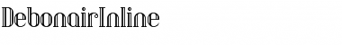 Download DebonairInline Regular Font Title Preview