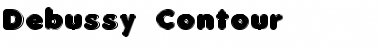 Download Debussy Contour Regular Font Title Preview