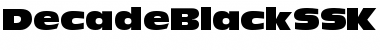 Download DecadeBlackSSK Bold Font Title Preview