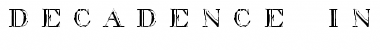 Download decadence in a different light Regular Font Title Preview