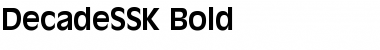 Download DecadeSSK Bold Font Title Preview