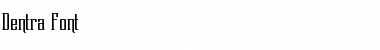 Download Dentra Font Regular Font Title Preview