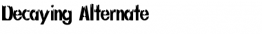 Download Decaying Alternate Font Title Preview