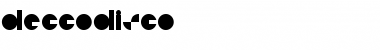 Download deccodisco Regular Font Title Preview