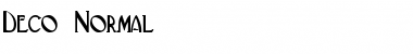 Download Deco Normal Font Title Preview