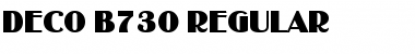 Download Deco-B730 Regular Font Title Preview