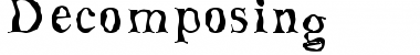 Download Decomposing Regular Font Title Preview