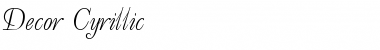 Download Decor Cyrillic Font Title Preview