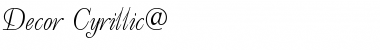 Download Decor Cyrillic@ Font Title Preview