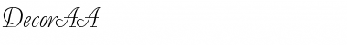 Download Decor AA Font Title Preview