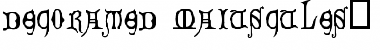 Download Decorated Majuscules, 14th c. Regular Font Title Preview