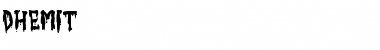 Download DHEMIT Regular Font Title Preview