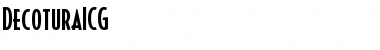 Download DecoturaICG Medium Font Title Preview