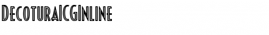 Download DecoturaICGInline Regular Font Title Preview