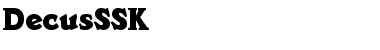 Download DecusSSK Regular Font Title Preview
