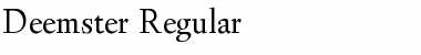 Download Deemster Regular Font Title Preview