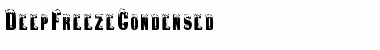 Download DeepFreezeCondensed Regular Font Title Preview