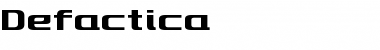 Download Defactica Regular Font Title Preview