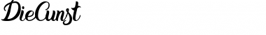 Download DieCunst Italic Font Title Preview