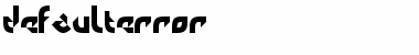 Download defaulterror Regular Font Title Preview