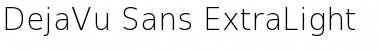 Download DejaVu Sans Light ExtraLight Font Title Preview