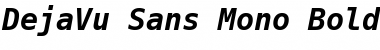 Download DejaVu Sans Mono Bold Oblique Font Title Preview