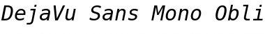 Download DejaVu Sans Mono Oblique Font Title Preview