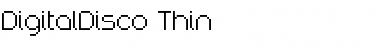 Download DigitalDisco Thin Font Title Preview
